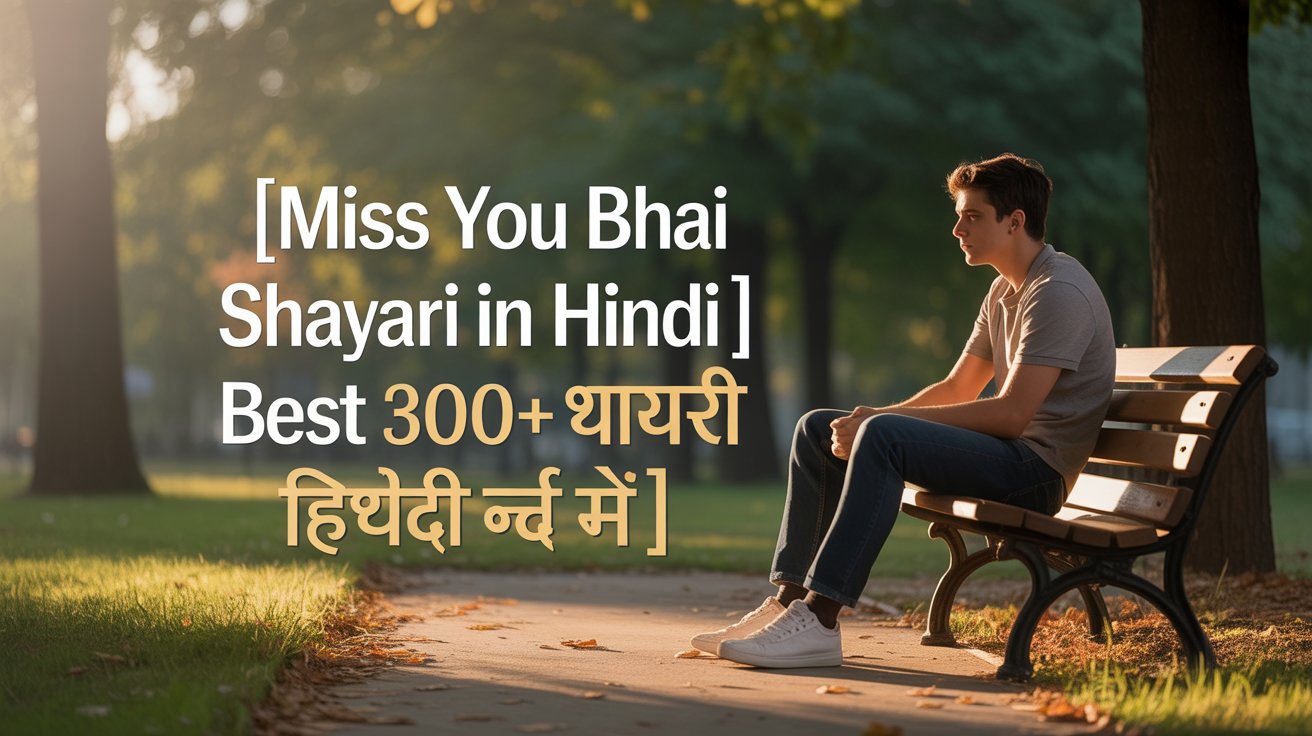 Miss You Bhai Shayari In Hindi | Best 300+ मिस यु शायरी हिंदी में