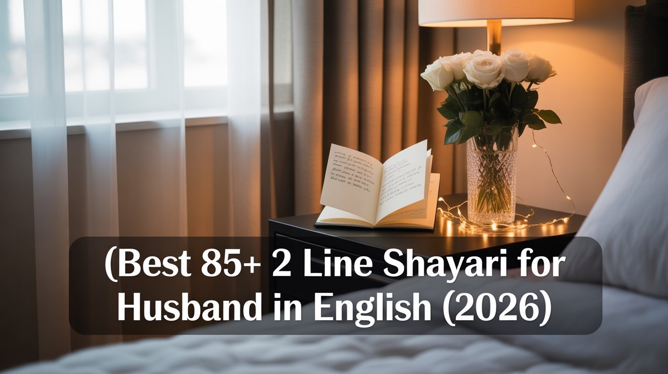 Best 85+ 2 Line Shayari for Husband in English (2026)