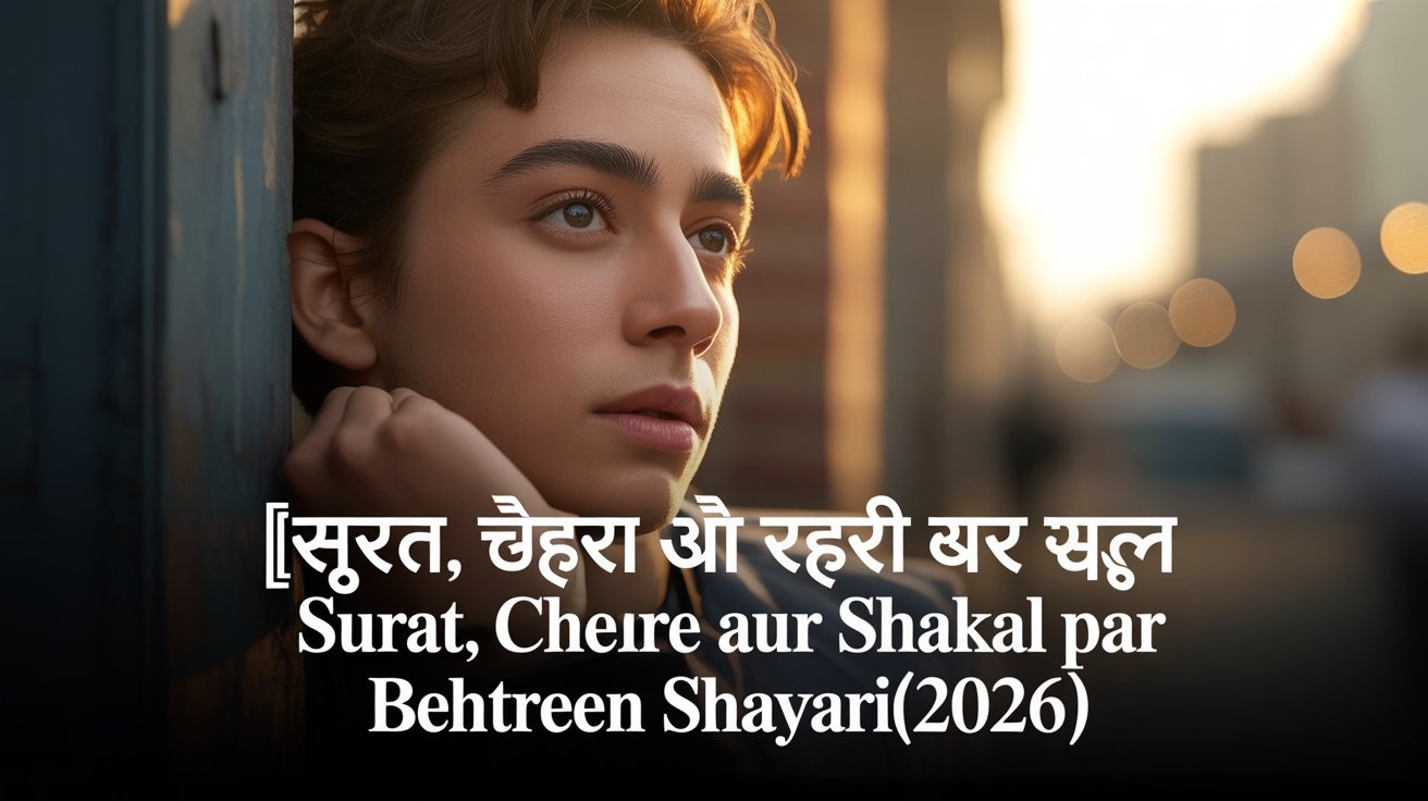 सूरत, चेहरा और शक्ल पर बेहतरीन शायरी Surat, Chehre Aur Shakal Par Behtreen Shayari(2026)