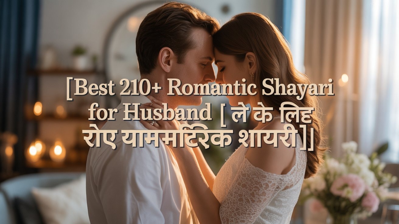 Best 210+ Romantic shayari for husband | पति के लिए रोमांटिक शायरी । 