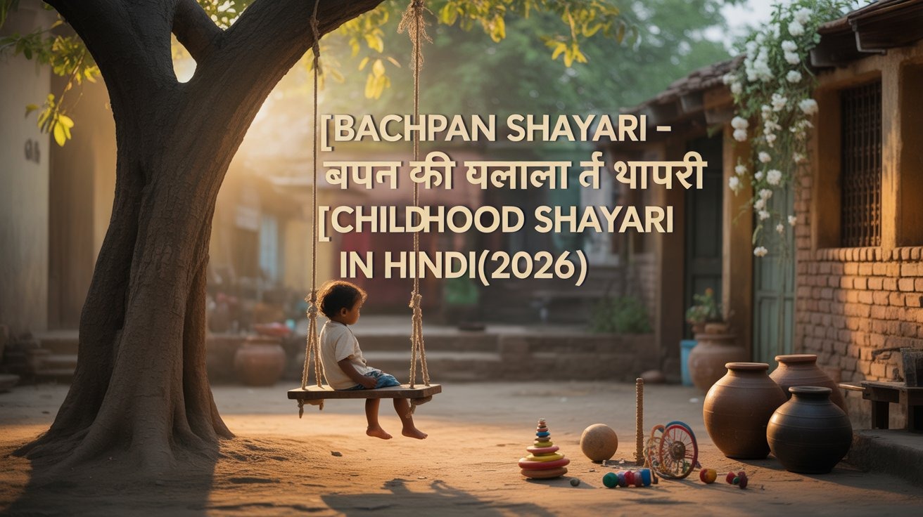 Bachpan Shayari – बचपन की याद दिलाती शायरी – Childhood Shayari in Hindi(2026)
