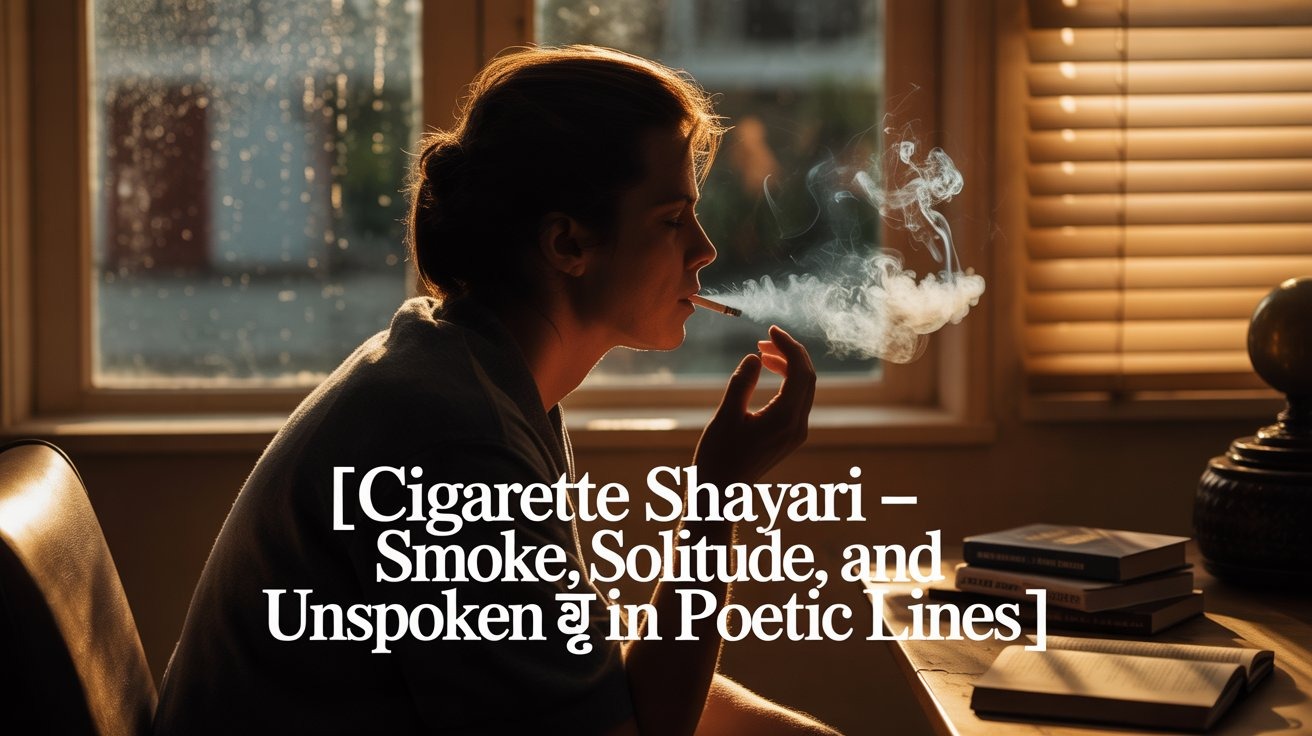 Cigarette Shayari - Smoke, solitude, and unspoken दर्द in poetic lines