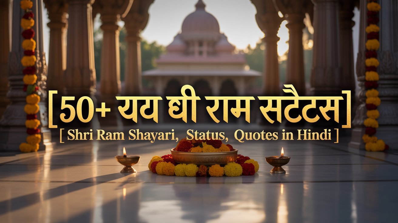 50+ जय श्री राम स्टेटस | Shri Ram Shayari, Status, Quotes In Hindi