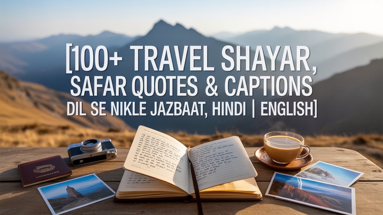 100+ Travel Shayari, Safar Quotes & Captions – Dil Se Nikle Jazbaat, Hindi | English