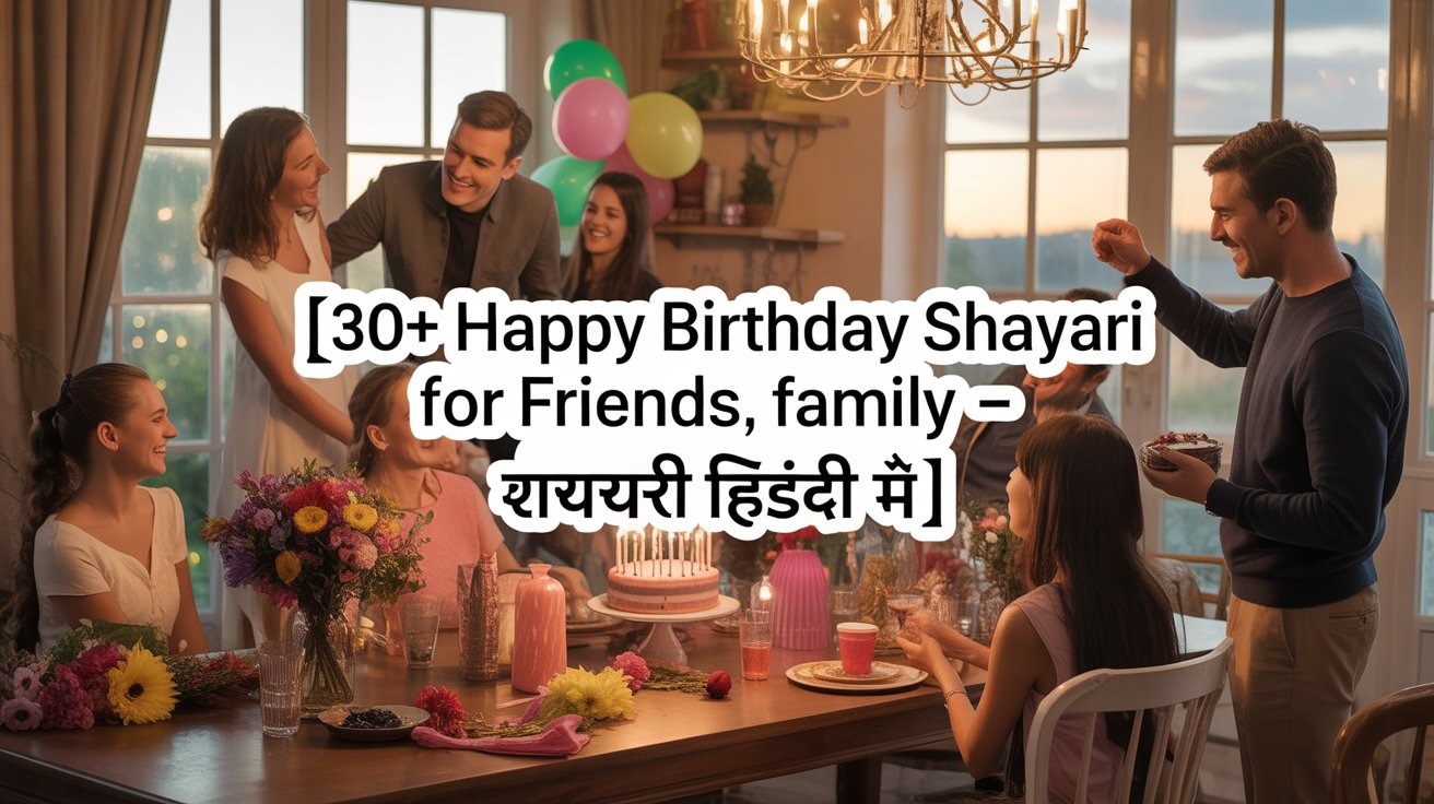 30+ Happy Birthday Shayari for Friends, Family - जन्मदिन शायरी हिंदी में