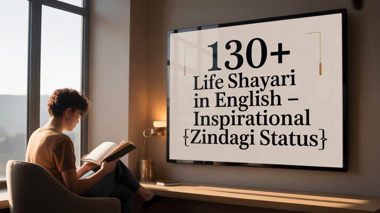 130+ Life Shayari in English – Inspirational Zindagi Status