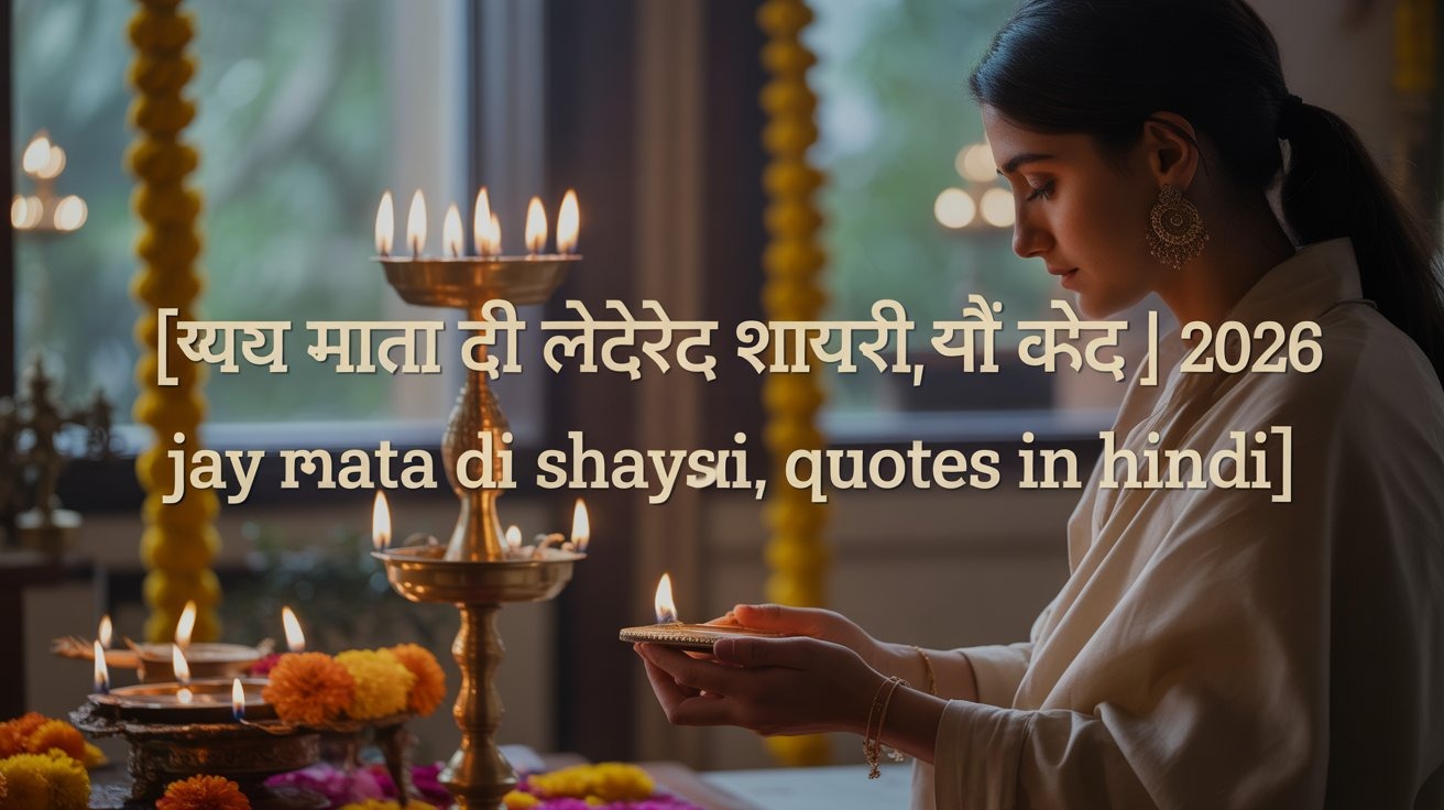 जय माता दी लेटेस्ट शायरी, स्टेटस और कोट्स | 2026 Jay Mata Di Shayari, Status, Quotes in Hindi