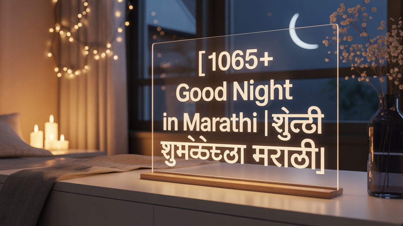 1065+ Good Night Wishes in Marathi |शुभ रात्री शुभेच्छा मराठी
