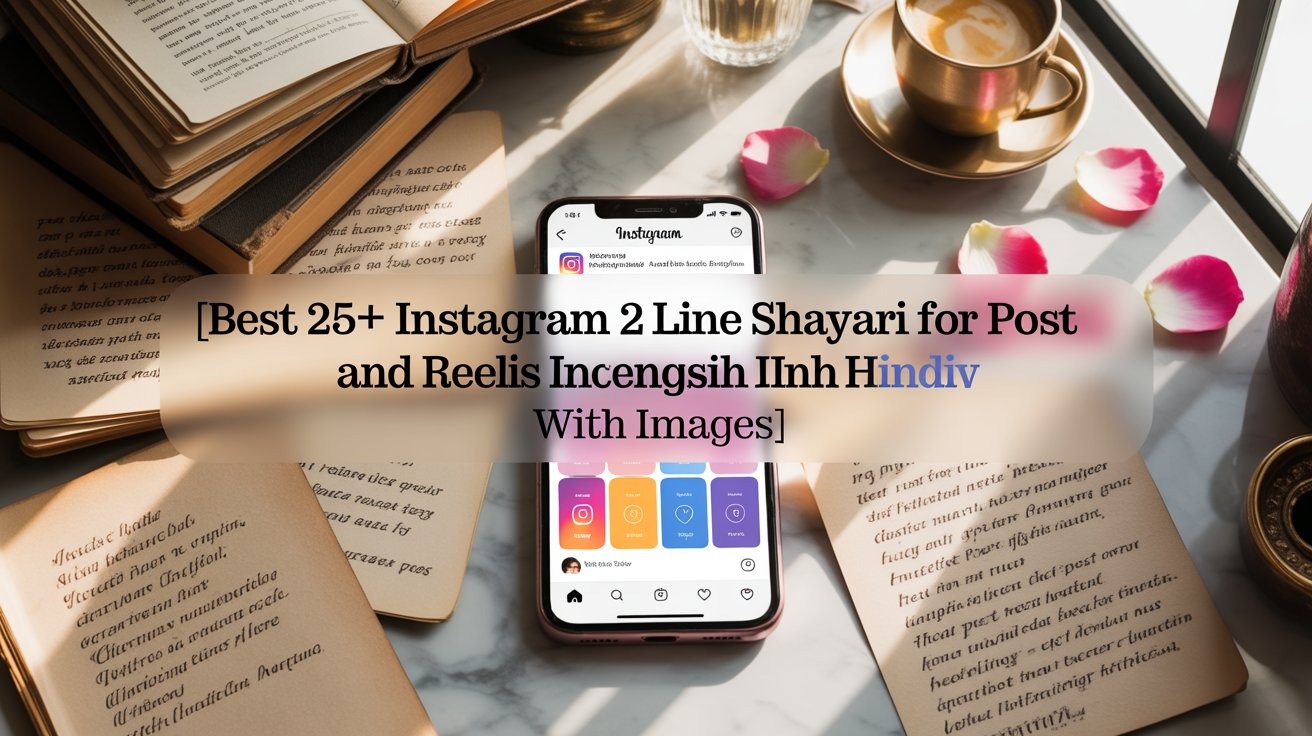 Best 25+ Instagram 2 line shayari for post and reels in hindi english with images
