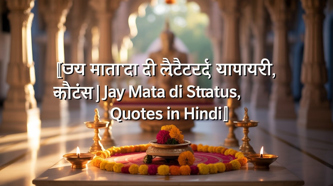 जय माता दी लेटेस्ट शायरी, स्टेटस और कोट्स | Jay Mata Di Shayari, Status, Quotes in Hindi