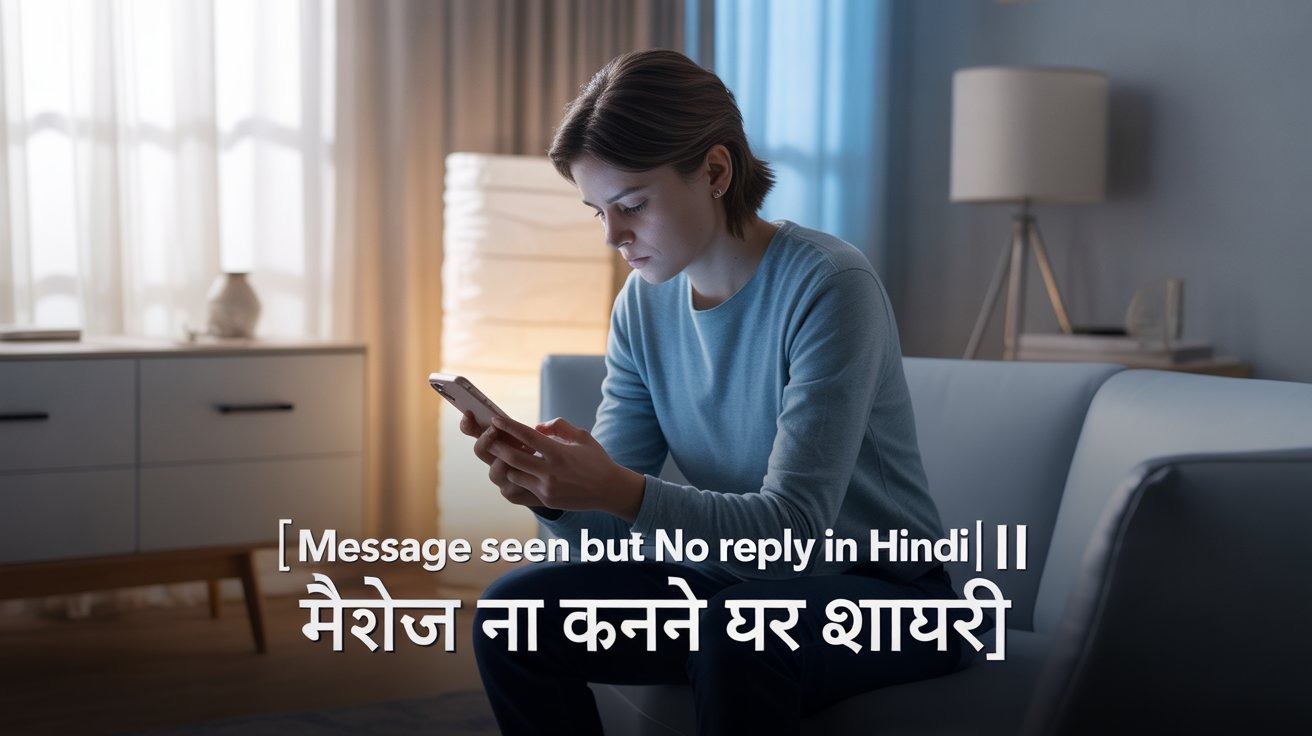 Message Seen But No Reply Shayari In Hindi || मैसेज ना करने पर शायरी