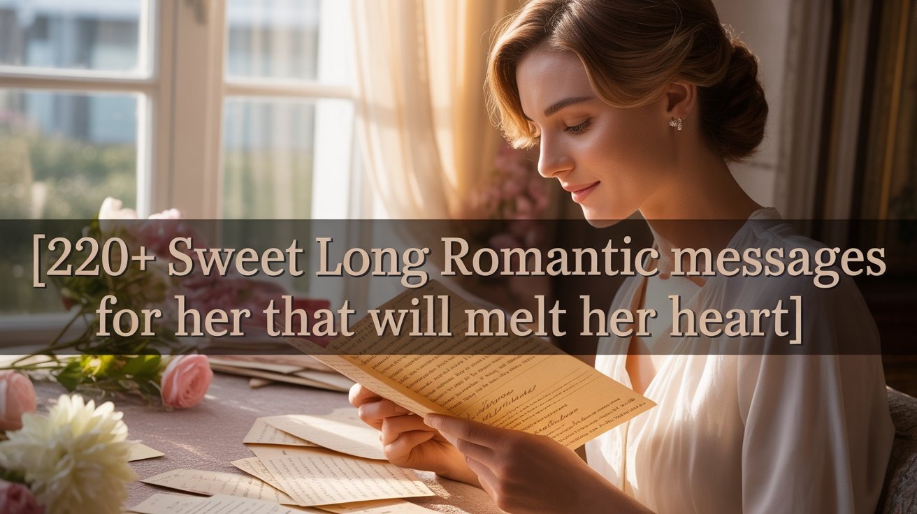 220+ Sweet Long Romantic Messages for Her That Will Melt Her Heart