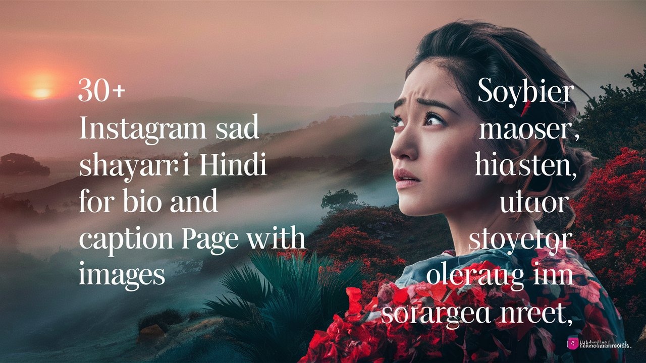 30+ Instagram sad shayari in hindi for bio and caption page with images - डायरी की शायरी