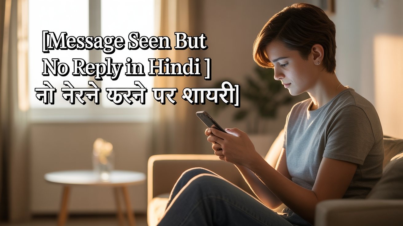 Message Seen But No Reply Shayari In Hindi || मैसेज ना करने पर शायरी