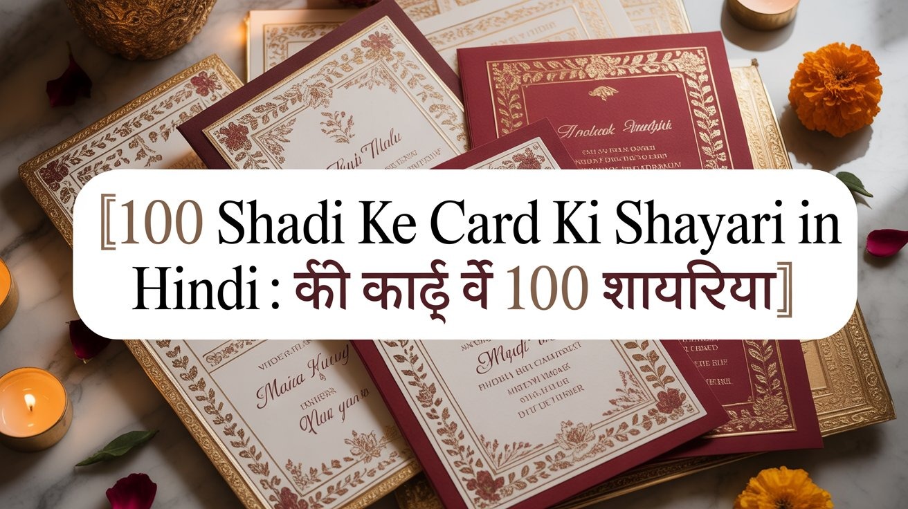 100 Shadi Ke Card Ki Shayari in Hindi: शादी के कार्ड की 100 शायरियां