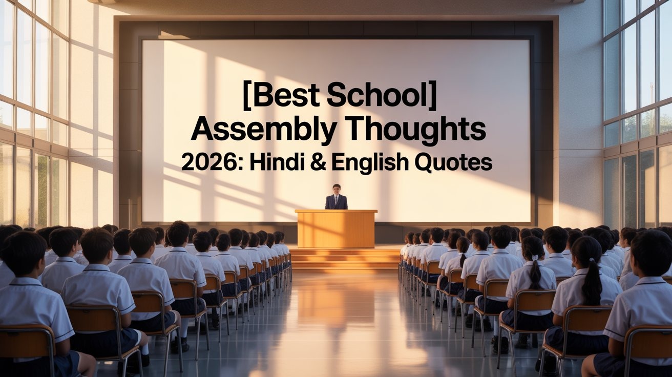 Best School Assembly Thoughts 2026: Hindi & English Quotes