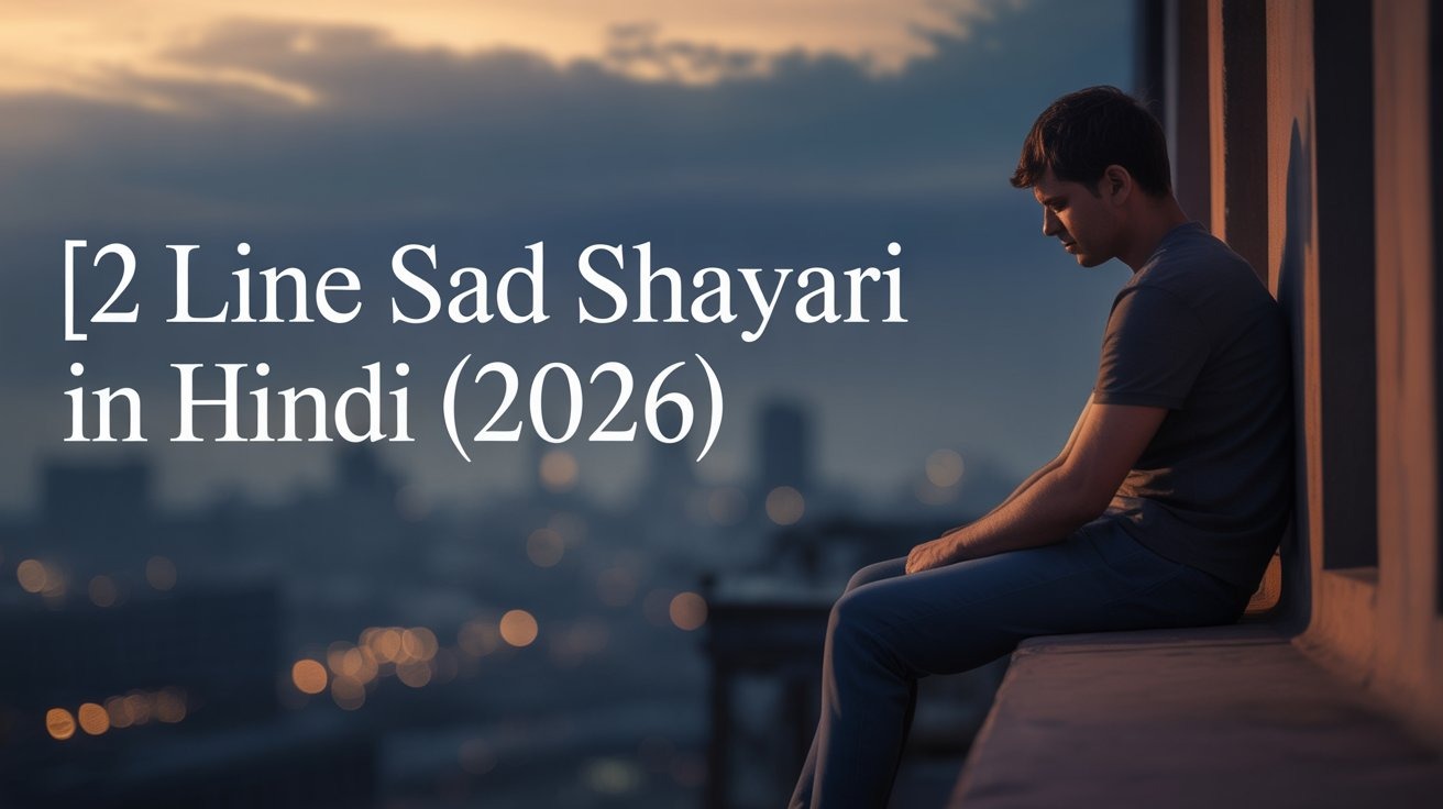 2 Line Sad Shayari in Hindi (2026)
