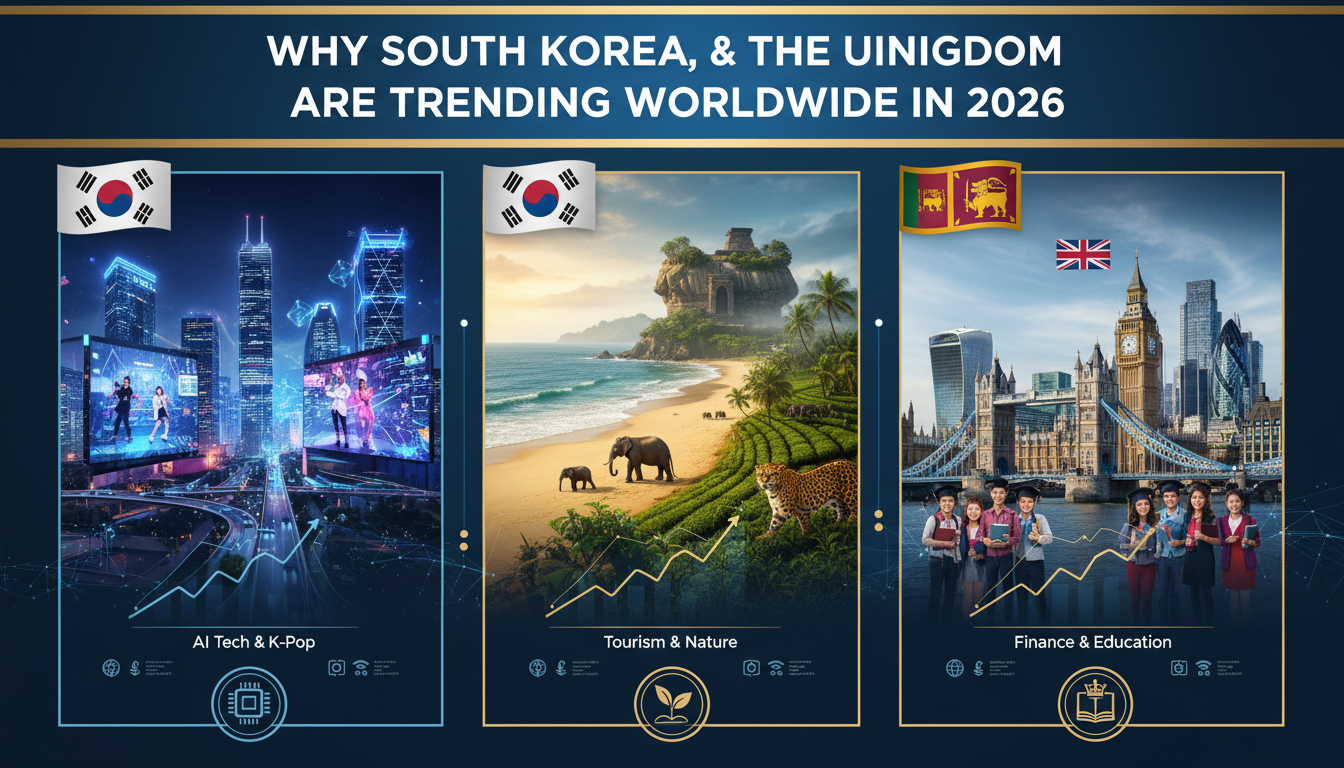 Why South Korea, Sri Lanka, and the United Kingdom Are Trending Worldwide in 2026