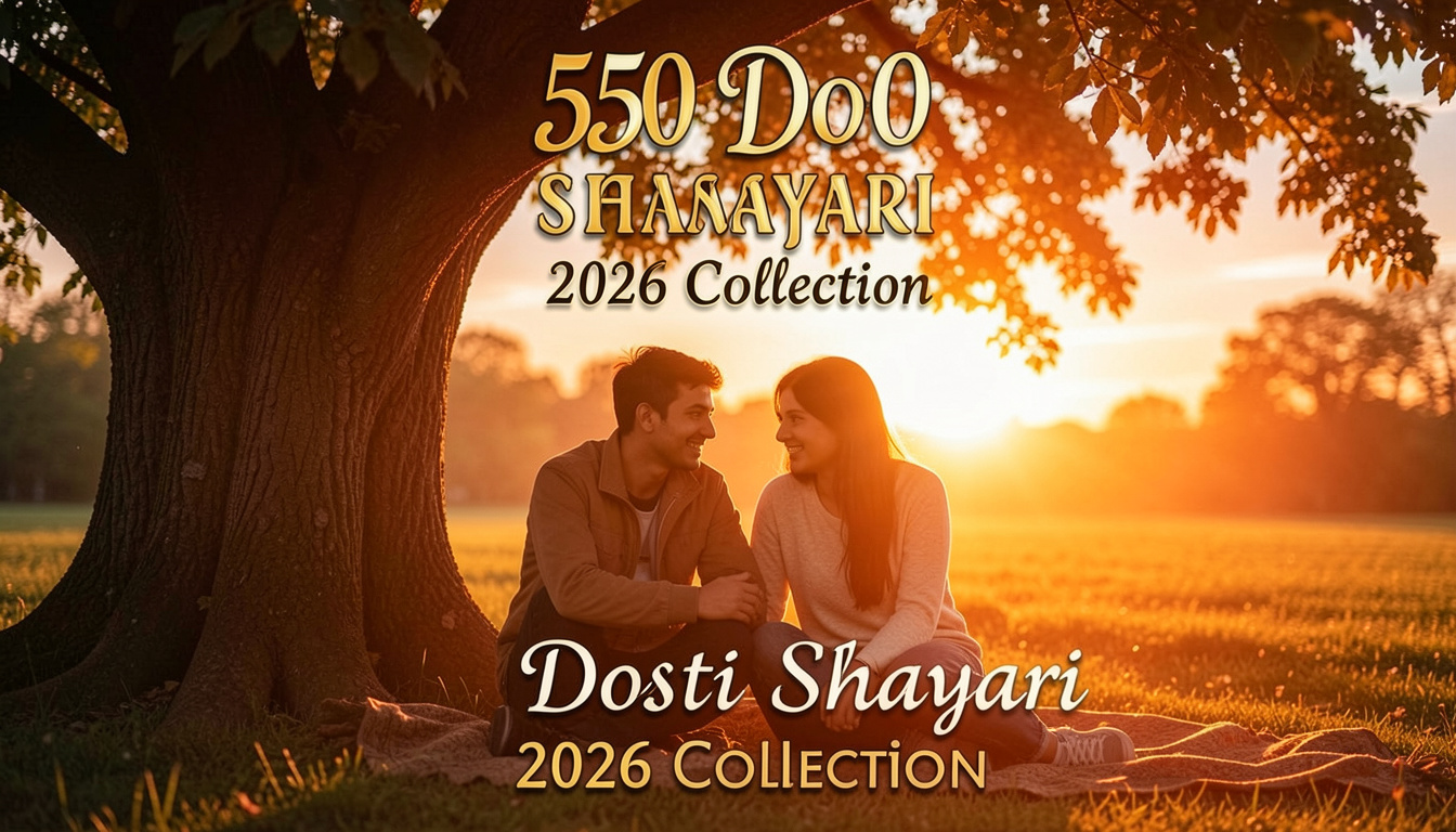 550 Dosti Shayari 2026 Collection सच्ची दोस्ती शायरी):